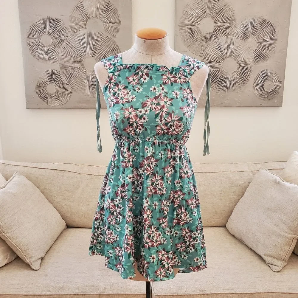 Trend Blossoms  Sleeveless Hi-Low Midi Dress Kids sz 10